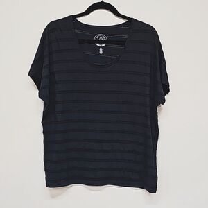 Michael Kors knit net top, navy blue